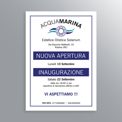 Volantino Acquamarina Rubiera-AM Design